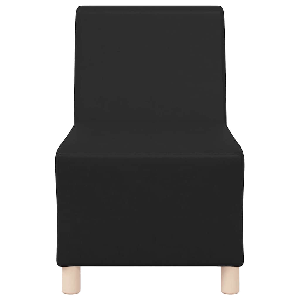 Unité de Sofa Modulaire Sans Accoudoirs 3 pcs Noir - XIOS