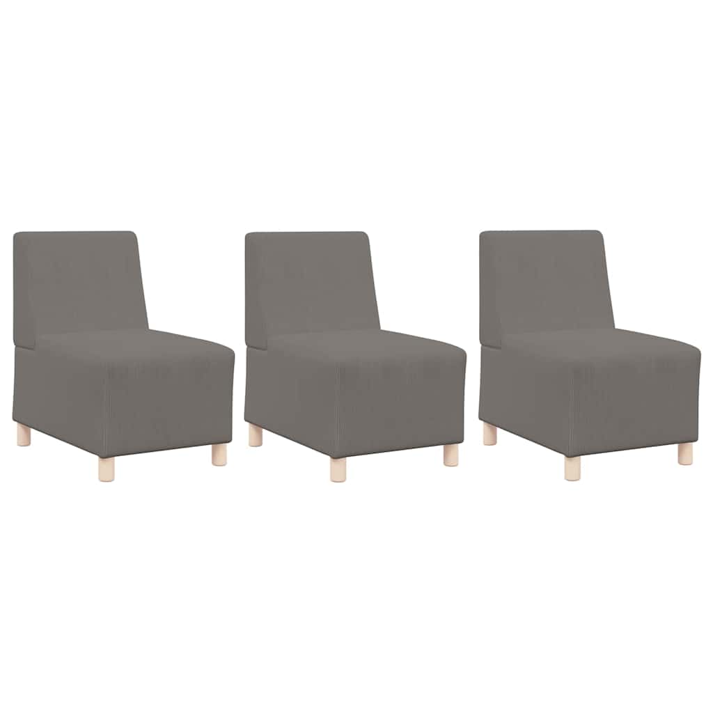 Unité de Sofa Modulaire Sans Accoudoirs 3 pcs Gris clair - XIOS