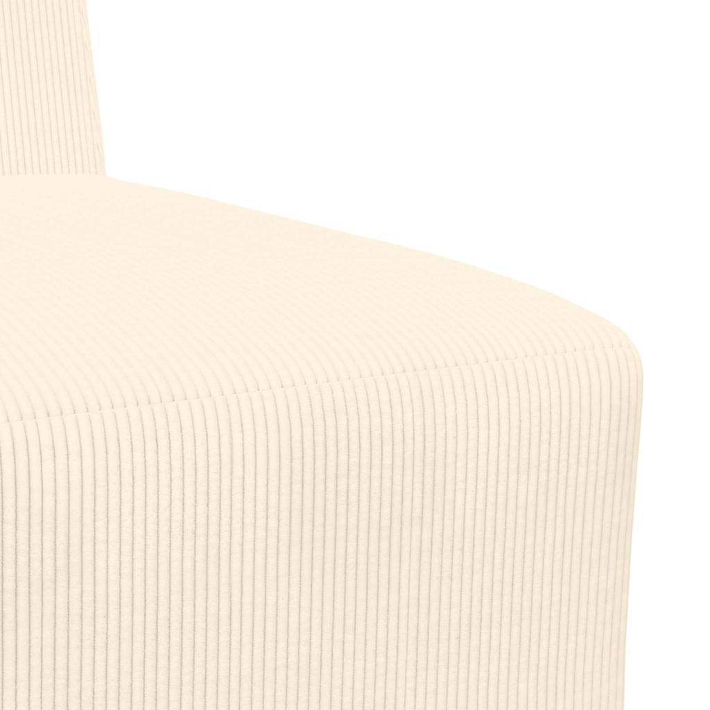 Unité de Sofa Modulaire Sans Accoudoirs 3 pcs Crème - XIOS