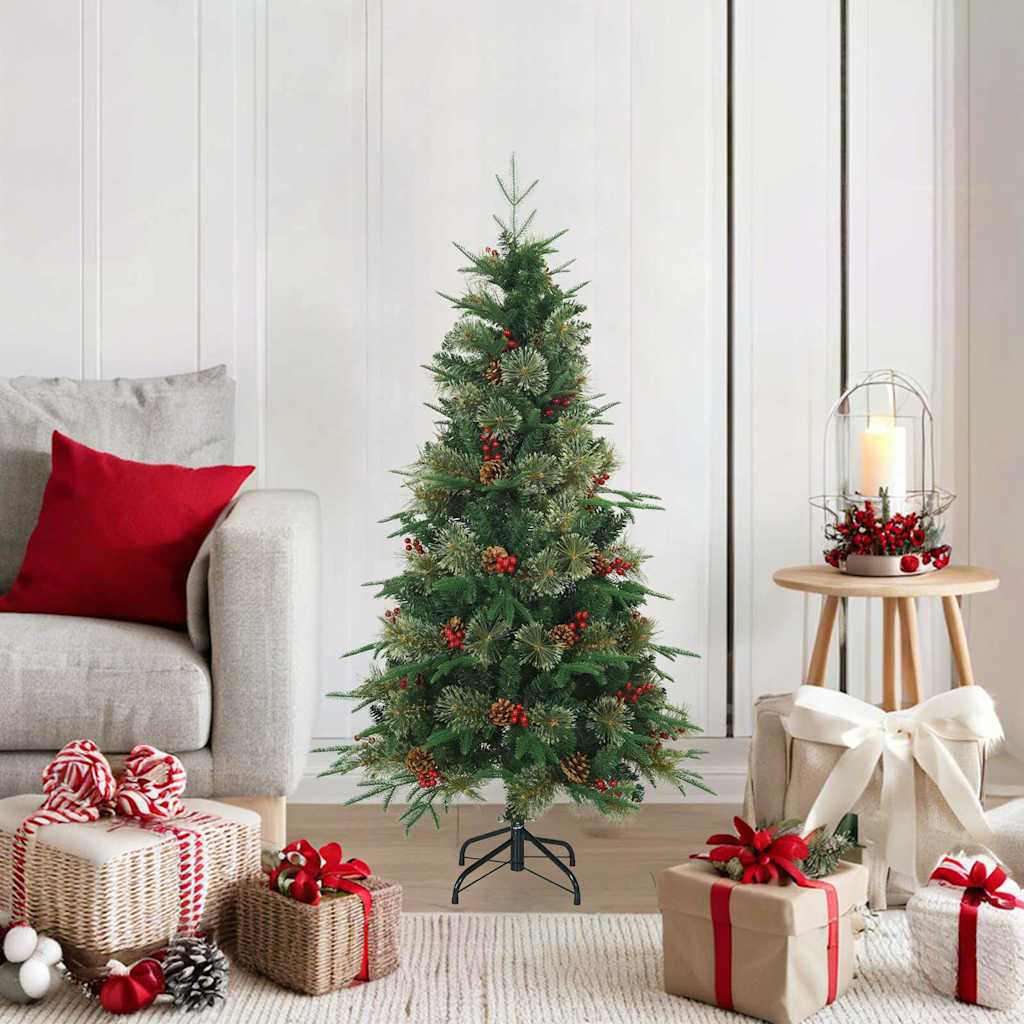 Sapin de Noël Artificiel à Branches Articulées Vert 120 cm - XIOS