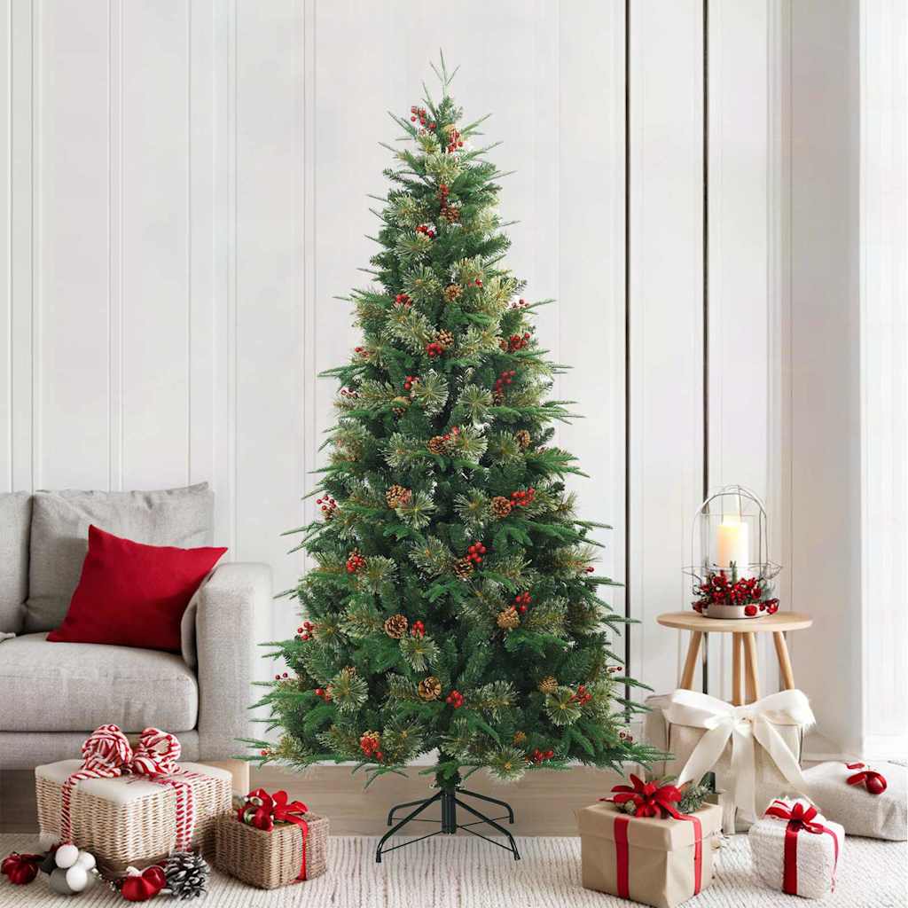 Sapin de Noël Artificiel à Branches Articulées Vert 210 cm - XIOS