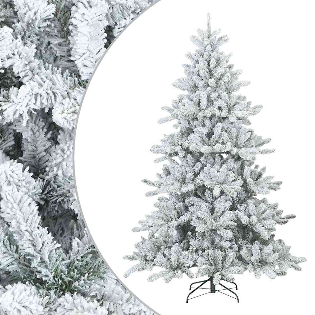 Arbre de Noël Artificiel Moderne à Charnières Flocké avec Neige - XIOS