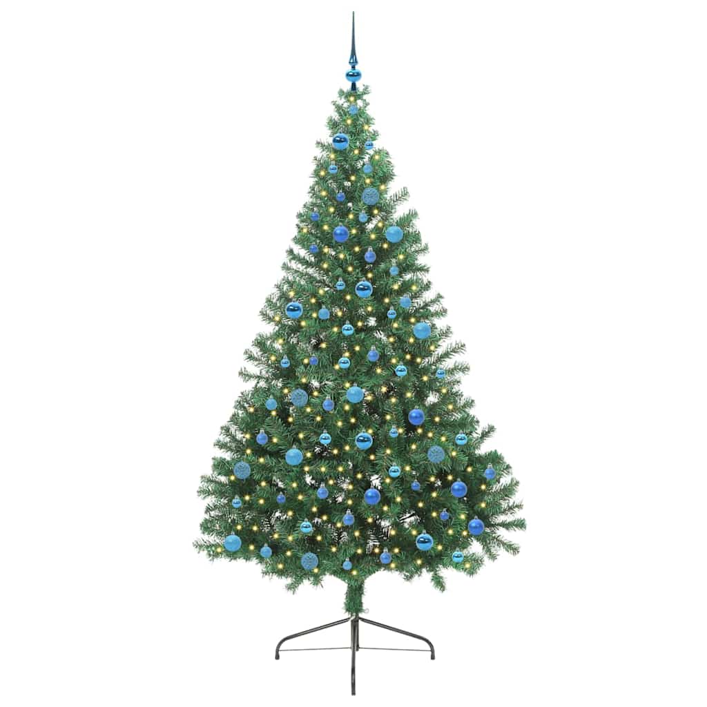 Sapin de Noël artificiel pré-éclairé Vert 240 cm PVC - XIOS