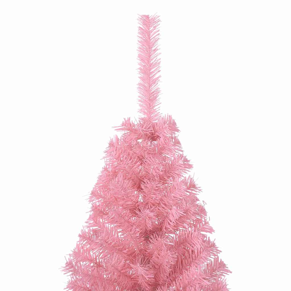 Sapin de Noël artificiel pré-éclairé Rose 180 cm PVC