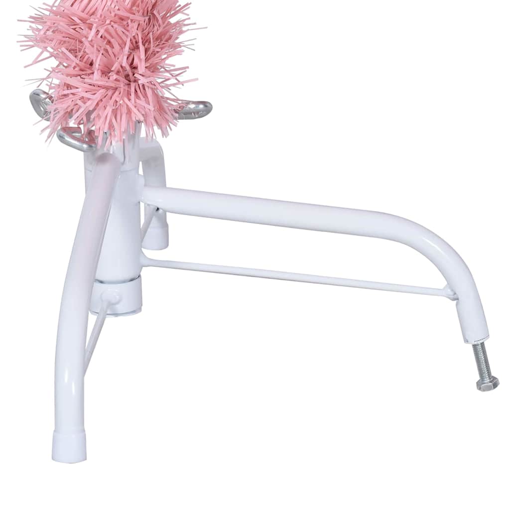 Sapin de Noël artificiel pré-éclairé Rose 180 cm PVC