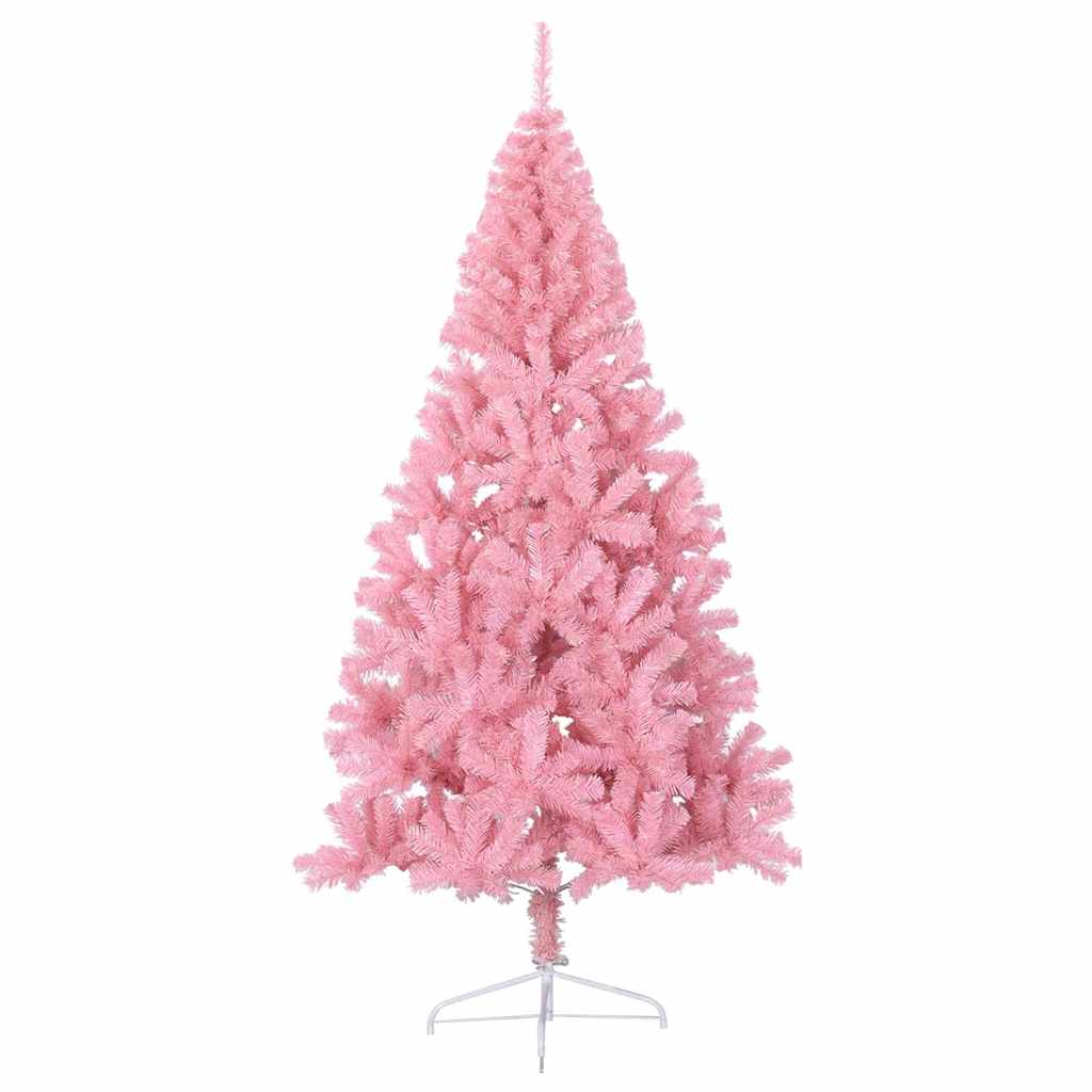 Sapin de Noël artificiel pré-éclairé Rose 180 cm PVC