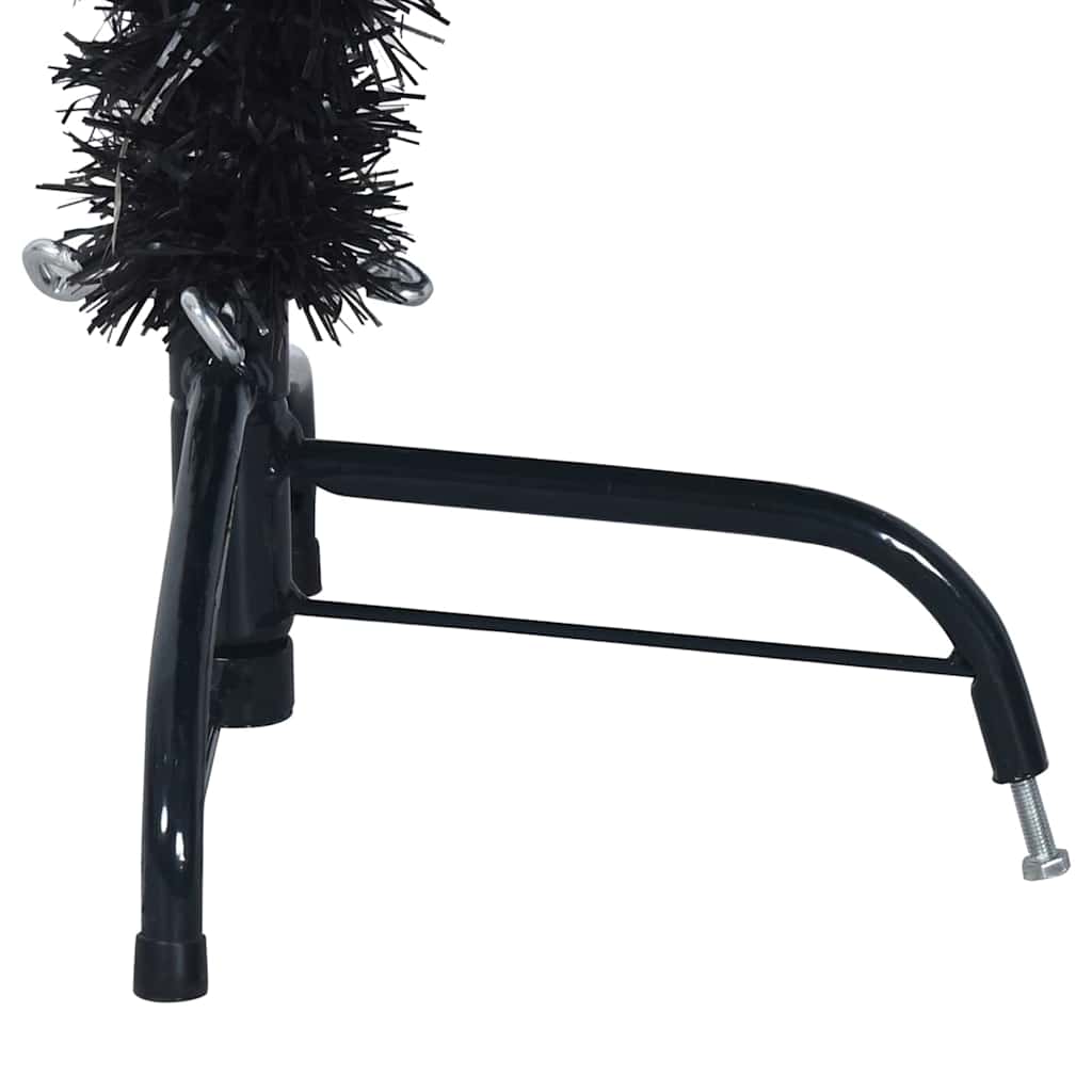Sapin de Noël artificiel pré-éclairé Noir 150 cm PVC - XIOS