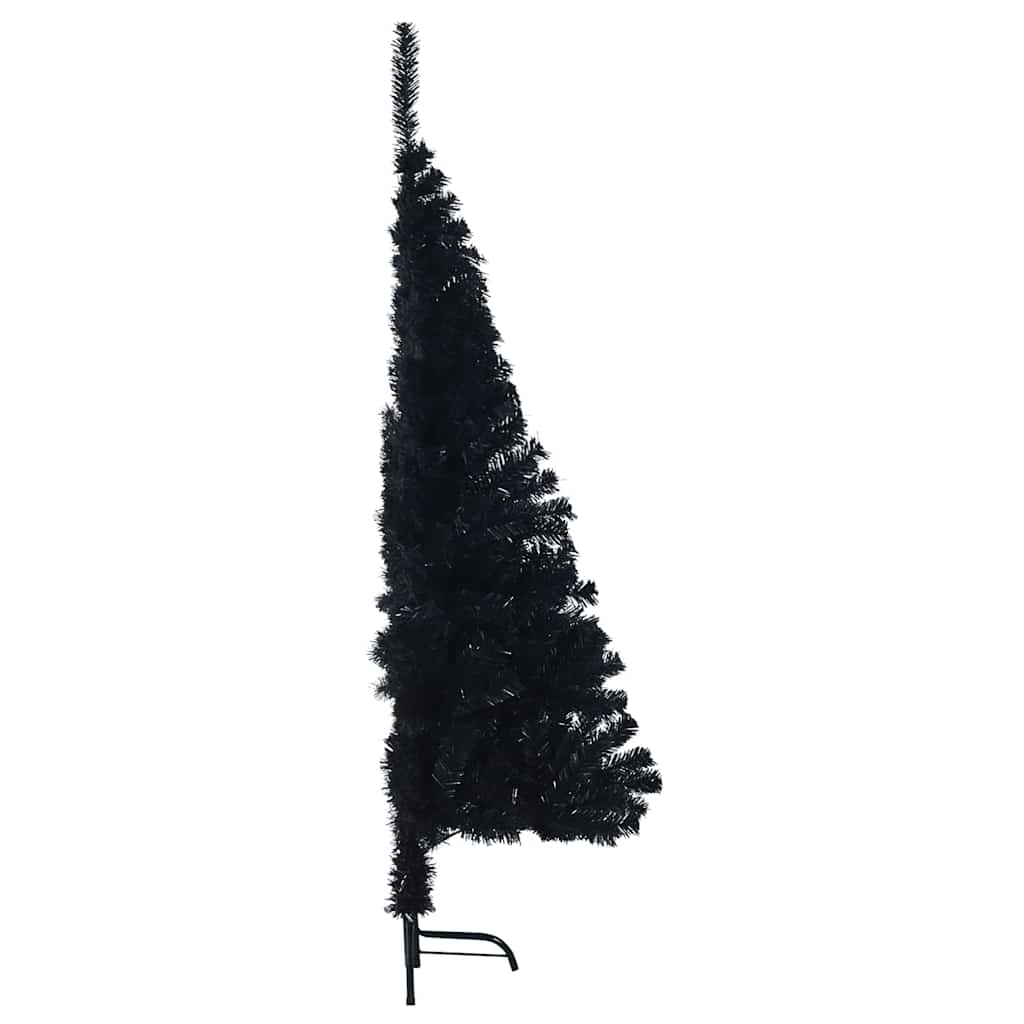 Sapin de Noël artificiel pré-éclairé Noir 150 cm PVC - XIOS