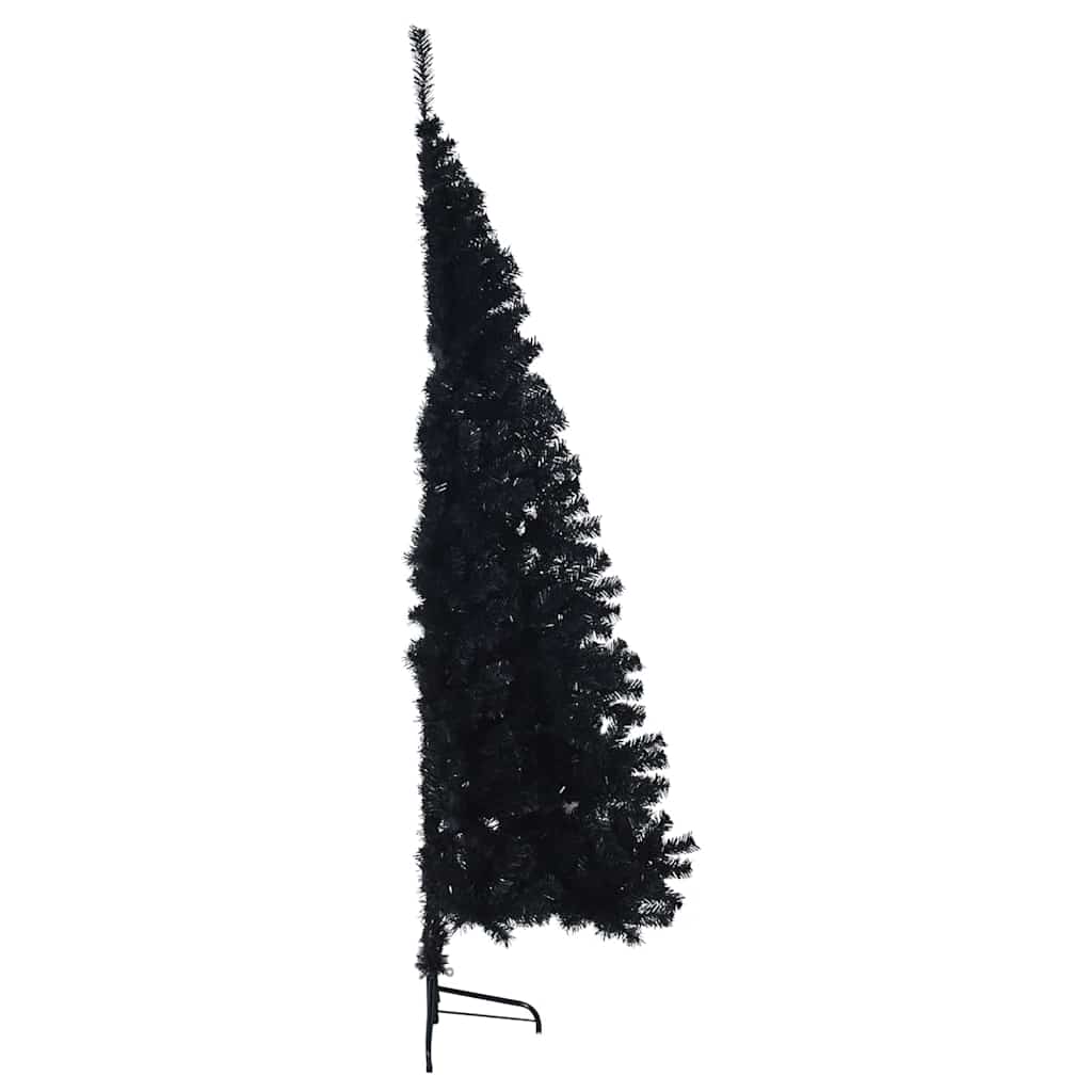 Sapin de Noël artificiel pré-éclairé Noir 180 cm PVC - XIOS