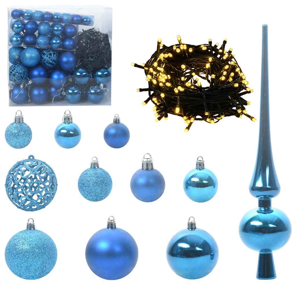 Sapin de Noël artificiel pré-éclairé Noir 180 cm PVC - XIOS