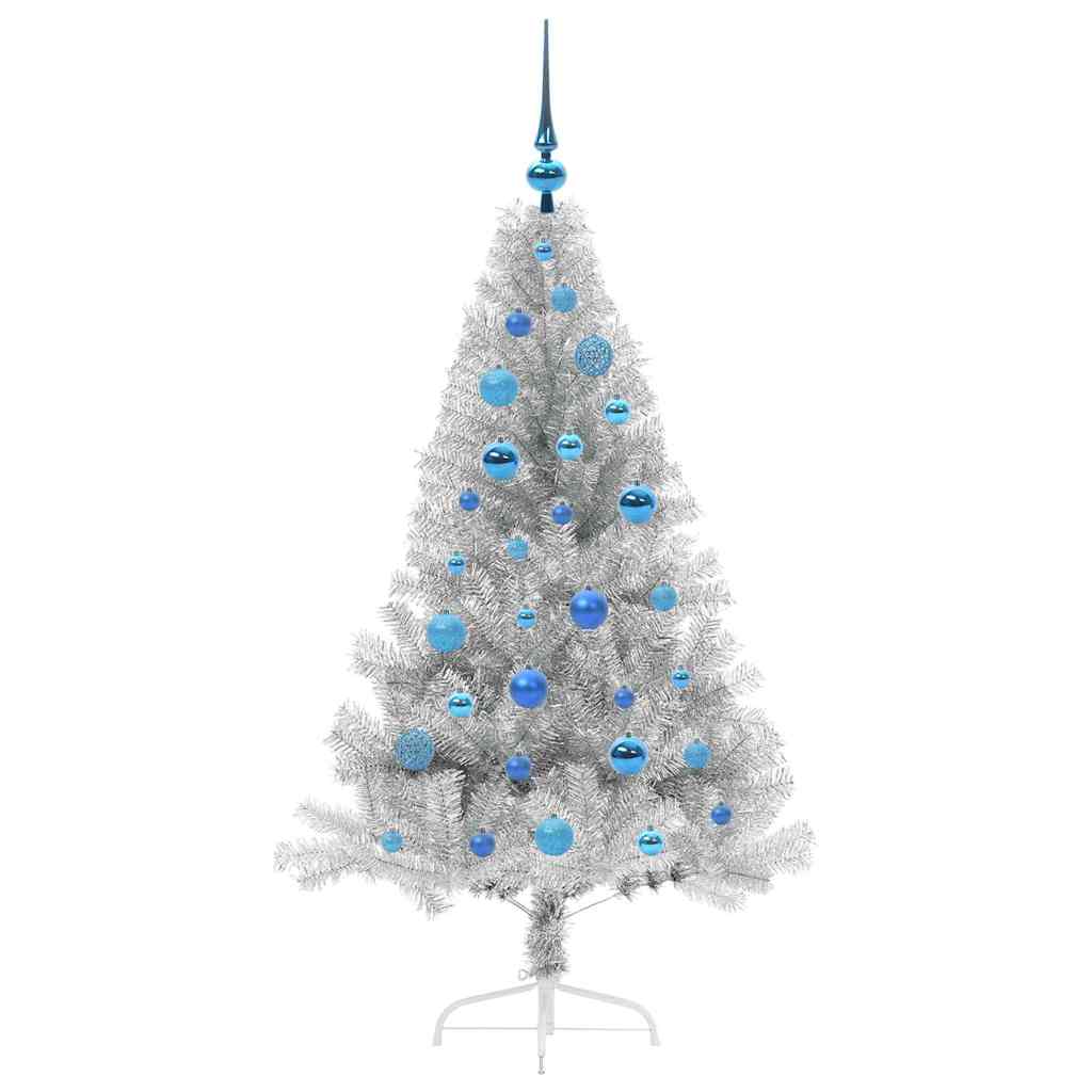 Sapin de Noël artificiel pré-éclairé Argent 150 cm PET - XIOS