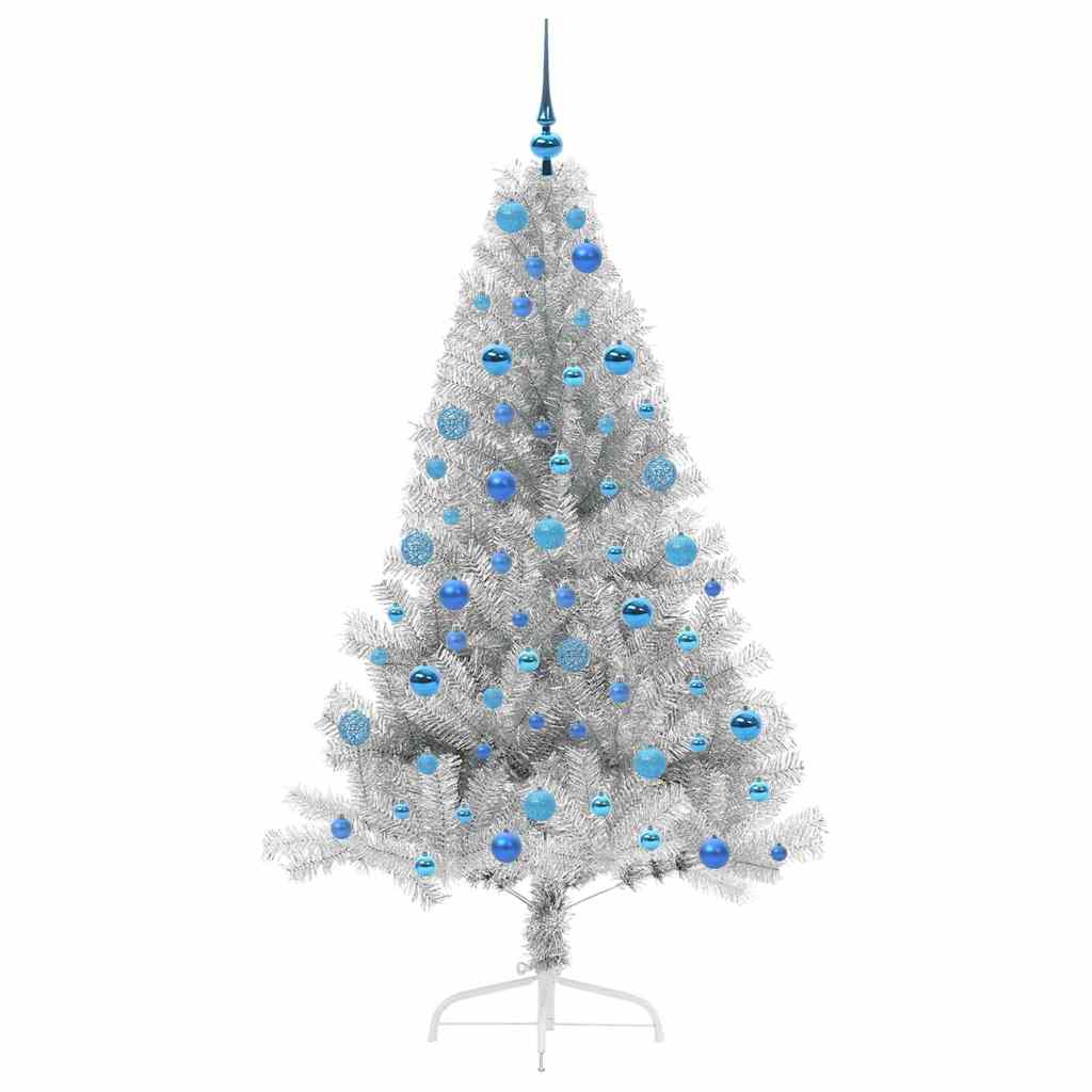 Sapin de Noël artificiel pré-éclairé Argent 180 cm PET - XIOS