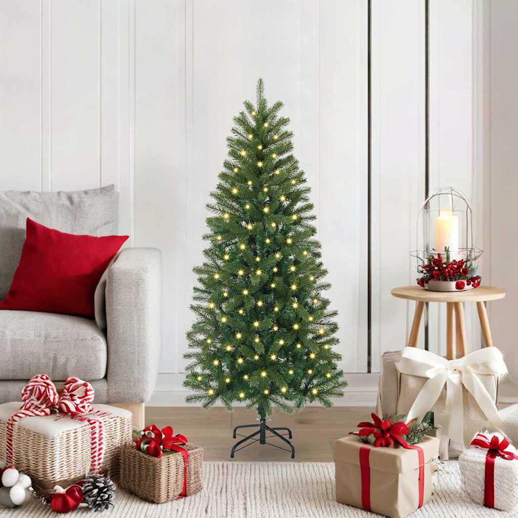 Sapin de Noël artificiel avec 150 LED Vert 120 cm PE et PVC - XIOS