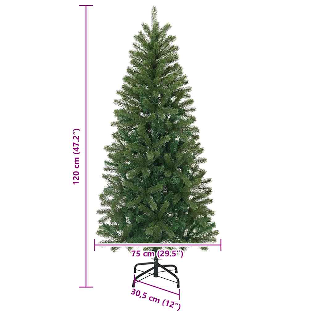 Sapin de Noël artificiel avec 150 LED Vert 120 cm PE et PVC - XIOS