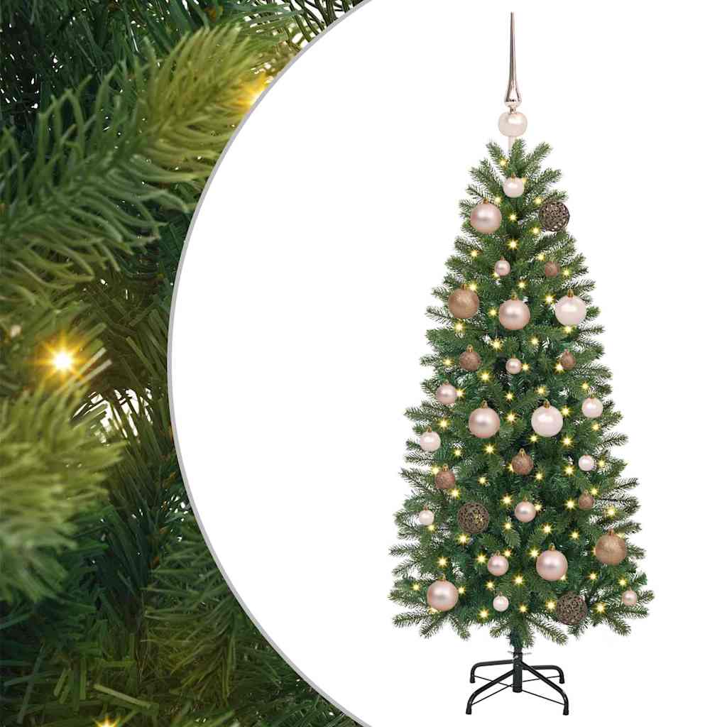 Sapin de Noël artificiel avec 150 LED Vert 120 cm PE et PVC - XIOS