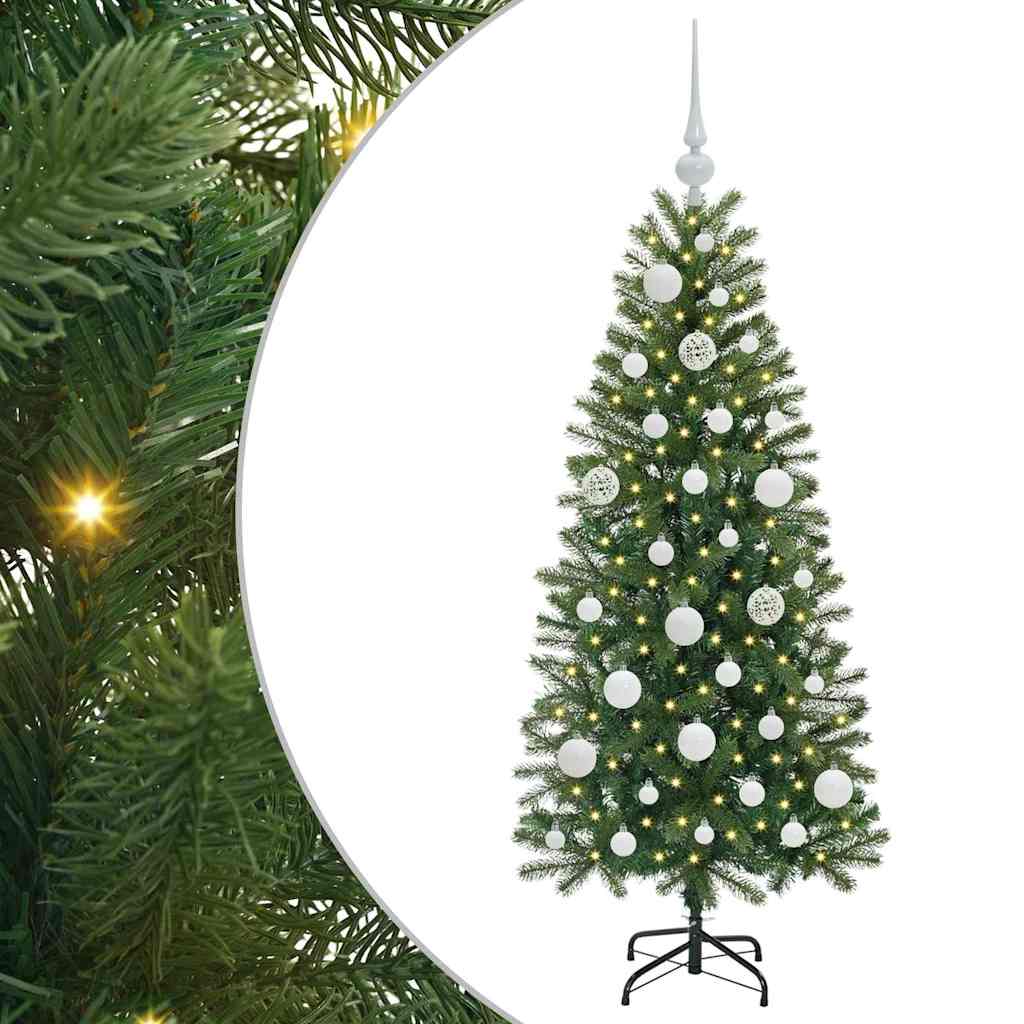 Sapin de Noël artificiel avec 150 LED Vert 120 cm PE et PVC - XIOS