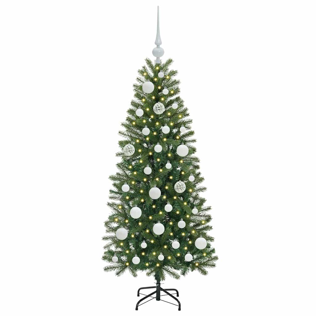 Sapin de Noël artificiel avec 150 LED Vert 120 cm PE et PVC - XIOS