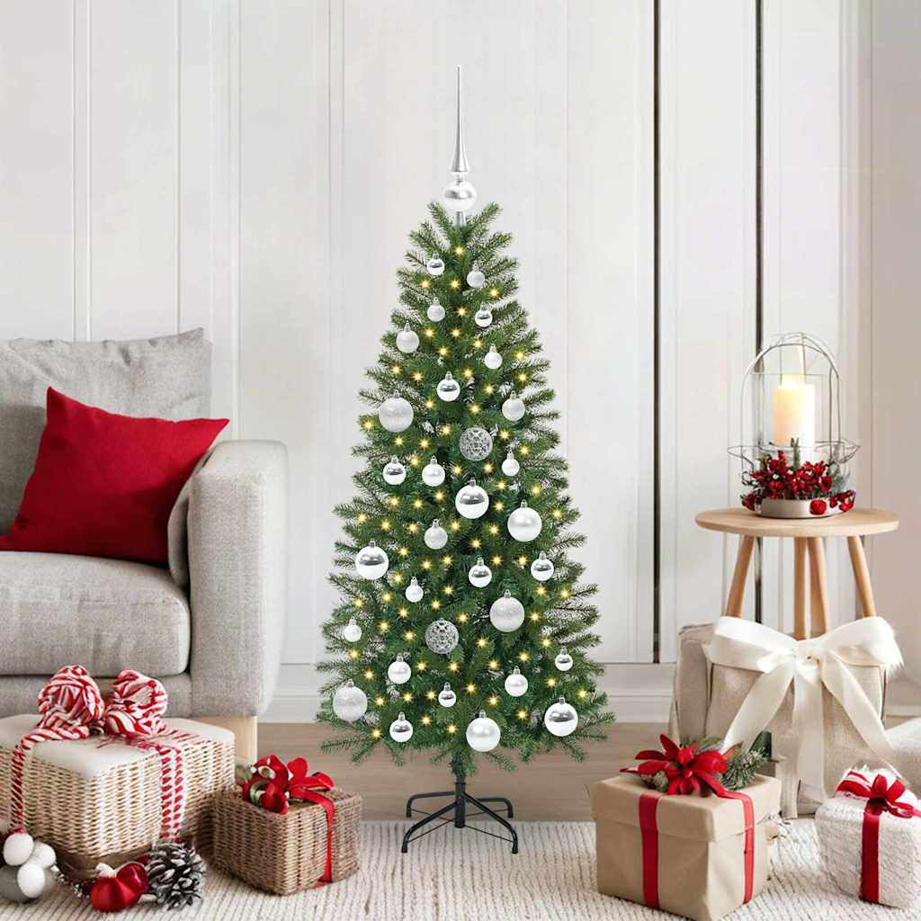 Sapin de Noël artificiel avec 150 LED Vert 120 cm PE et PVC - XIOS