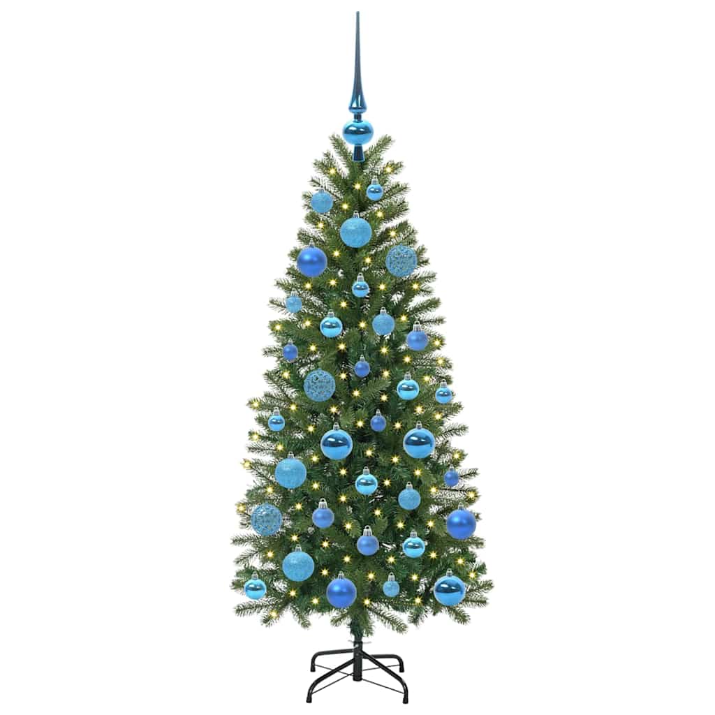 Sapin de Noël artificiel avec 150 LED Vert 120 cm PE et PVC - XIOS