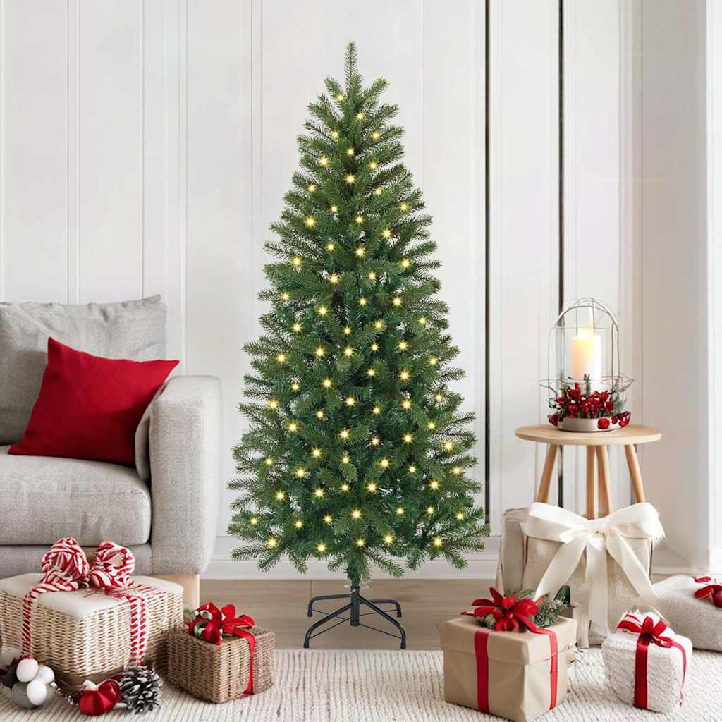 Sapin de Noël artificiel avec 150 LED Vert 150 cm PE et PVC - XIOS