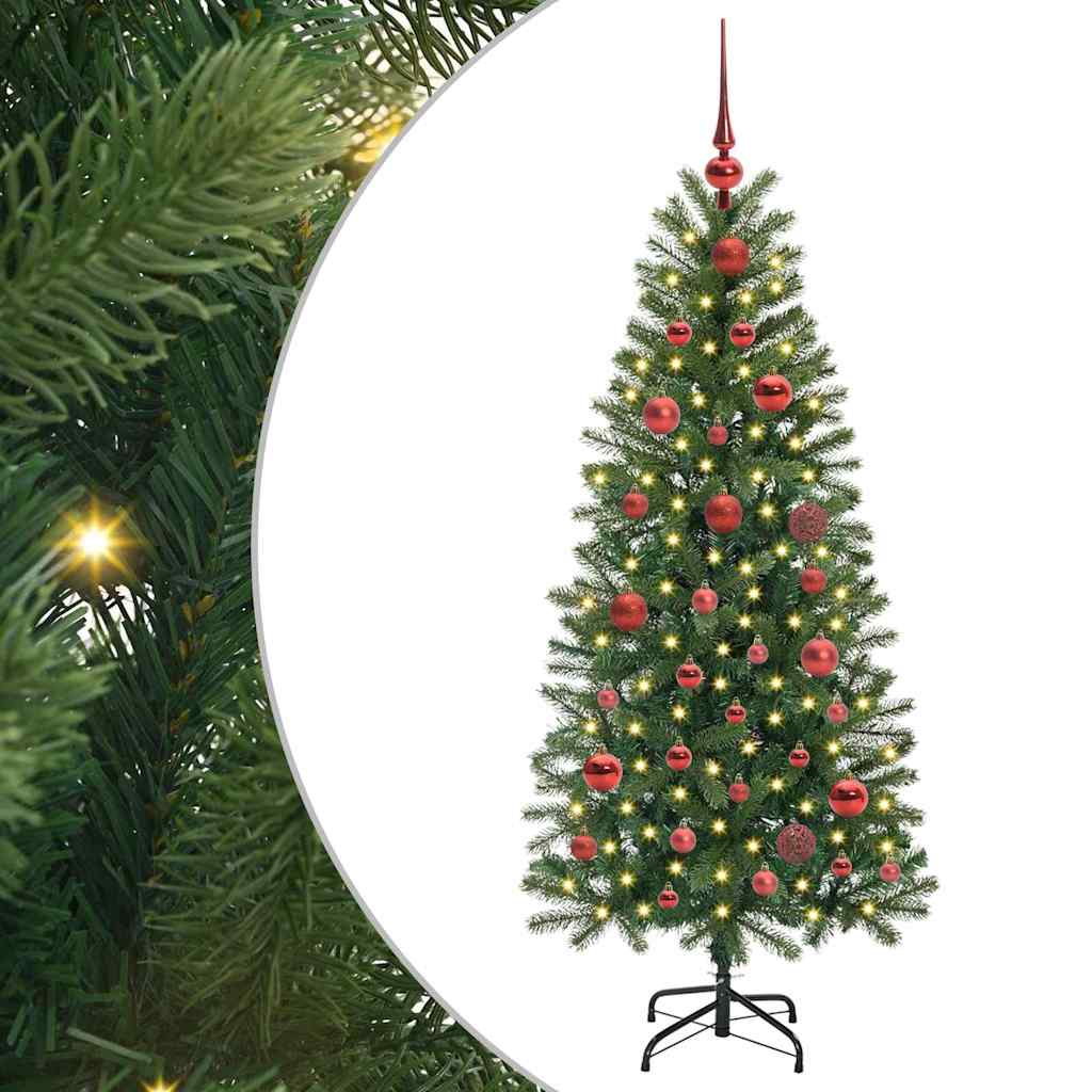 Sapin de Noël artificiel avec 150 LED Vert 150 cm PE et PVC - XIOS