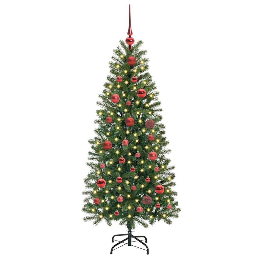 Sapin de Noël artificiel avec 150 LED Vert 150 cm PE et PVC - XIOS