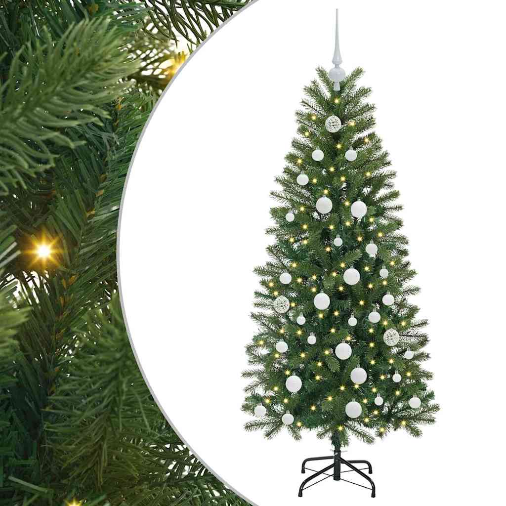 Sapin de Noël artificiel avec 150 LED Vert 150 cm PE et PVC - XIOS