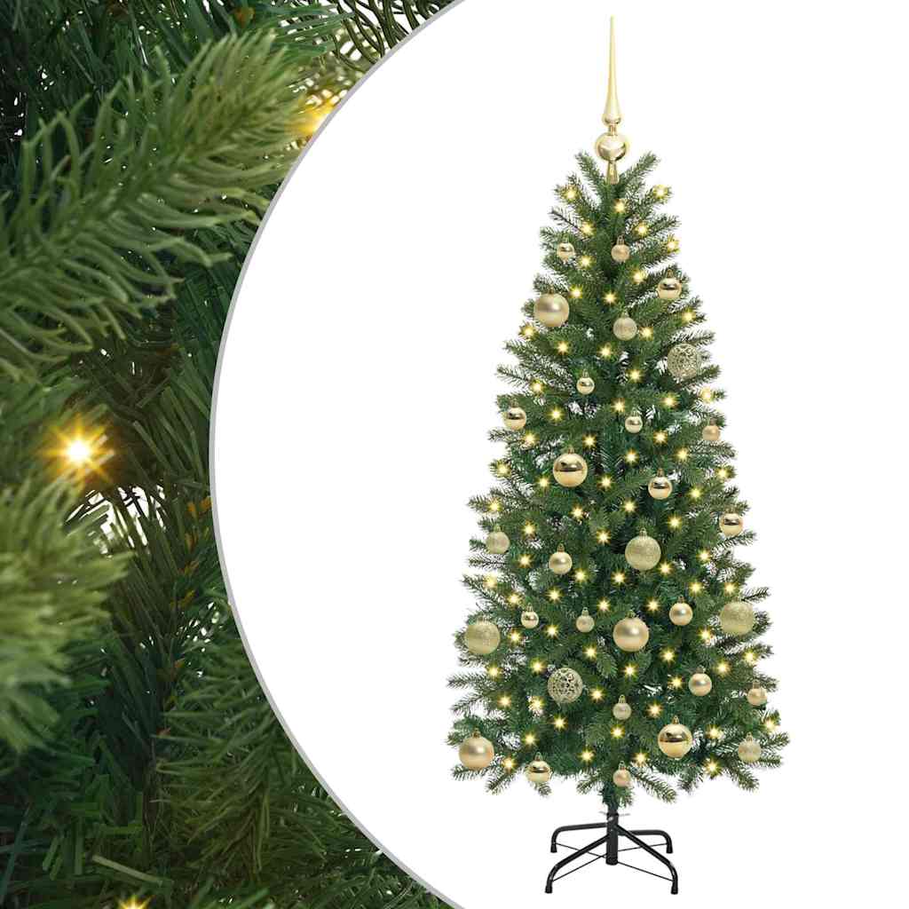 Sapin de Noël artificiel avec 150 LED Vert 150 cm PE et PVC - XIOS