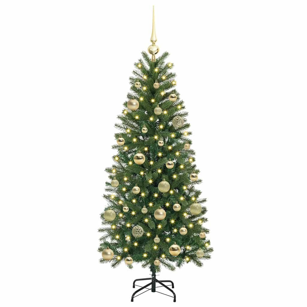 Sapin de Noël artificiel avec 150 LED Vert 150 cm PE et PVC - XIOS