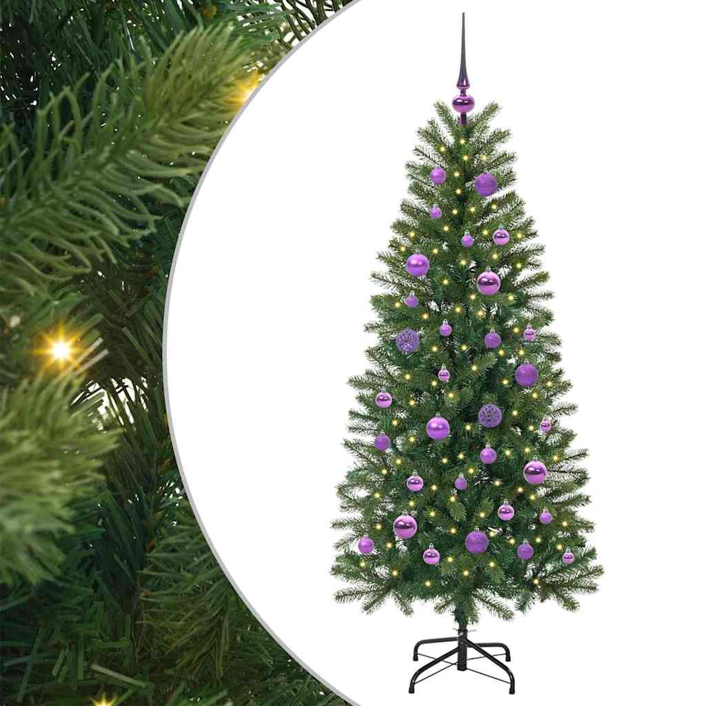 Sapin de Noël artificiel avec 150 LED Vert 150 cm PE et PVC - XIOS