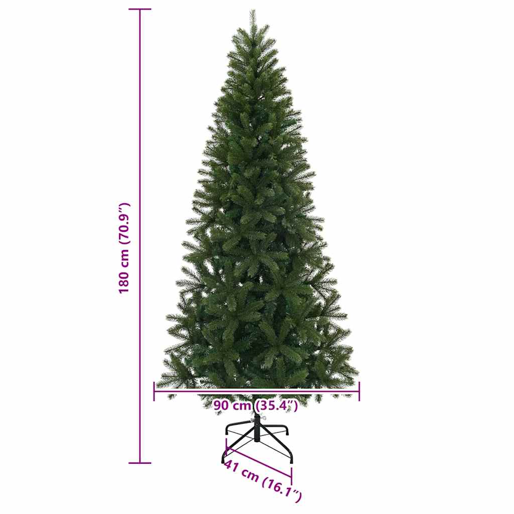 Sapin de Noël artificiel avec 300 LED Vert 180 cm PE et PVC - XIOS