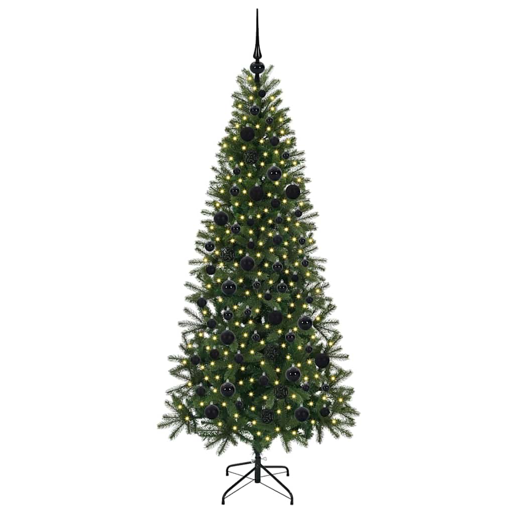 Sapin de Noël artificiel avec 300 LED Vert 180 cm PE et PVC - XIOS