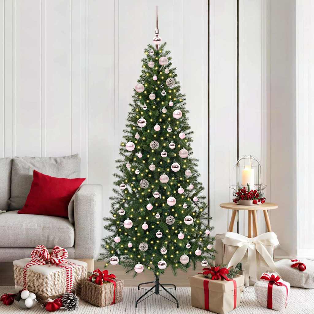 Sapin de Noël artificiel avec 300 LED Vert 180 cm PE et PVC - XIOS