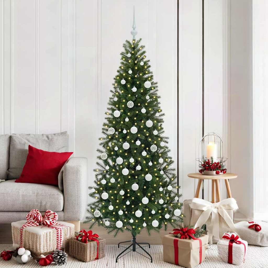 Sapin de Noël artificiel avec 300 LED Vert 180 cm PE et PVC - XIOS