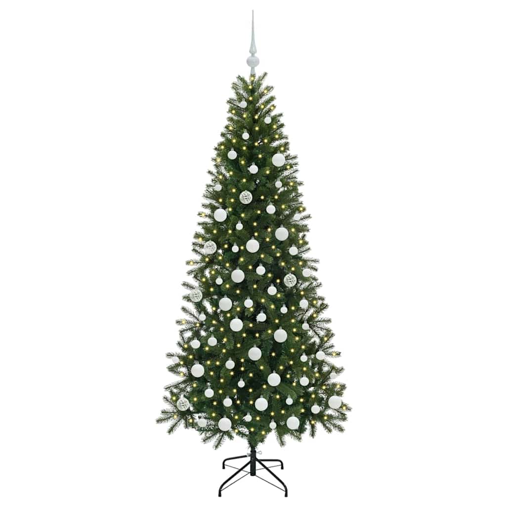 Sapin de Noël artificiel avec 300 LED Vert 180 cm PE et PVC - XIOS