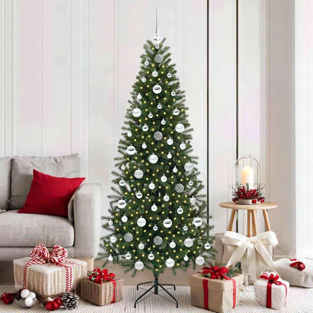 Sapin de Noël artificiel avec 300 LED Vert 180 cm PE et PVC - XIOS
