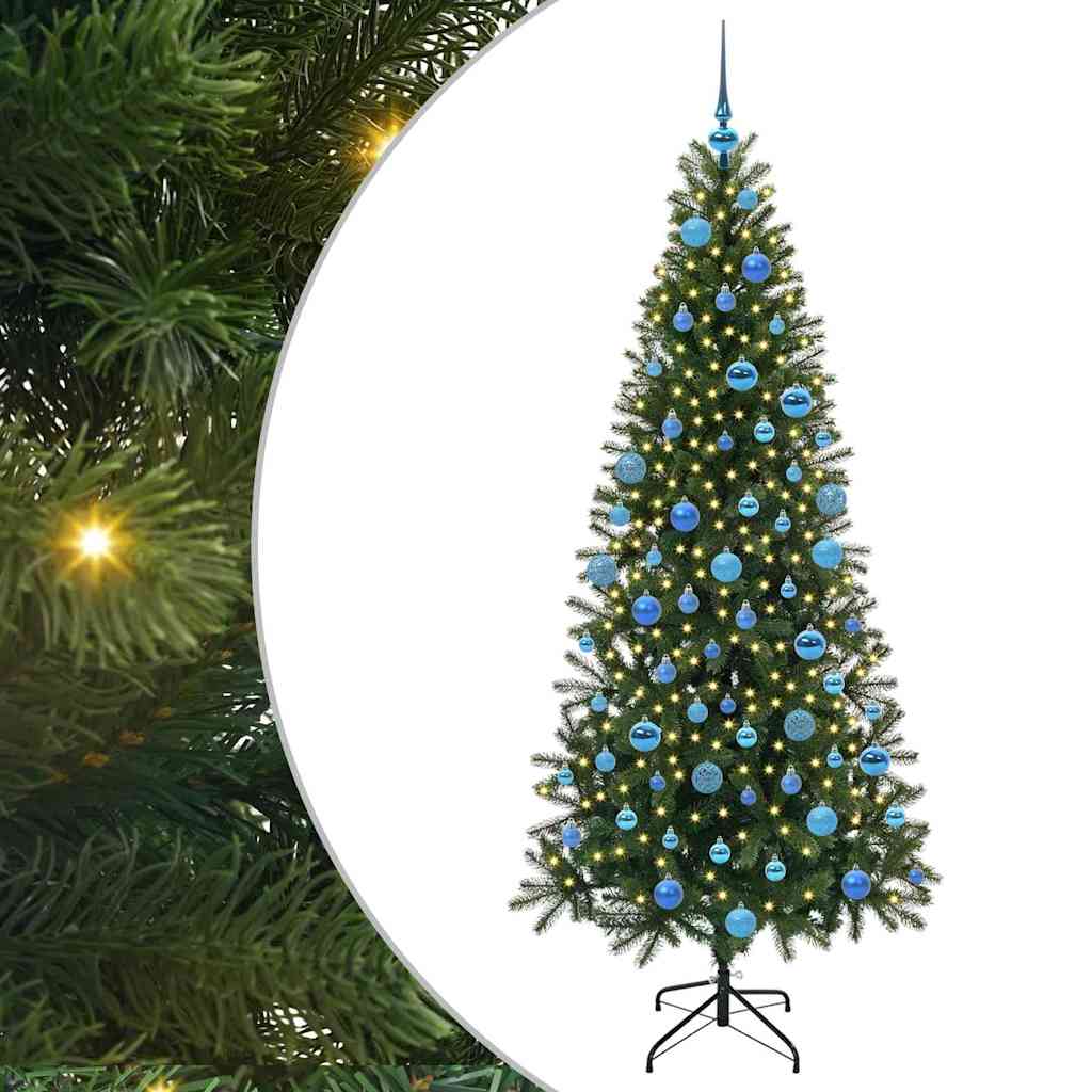 Sapin de Noël artificiel avec 300 LED Vert 180 cm PE et PVC - XIOS