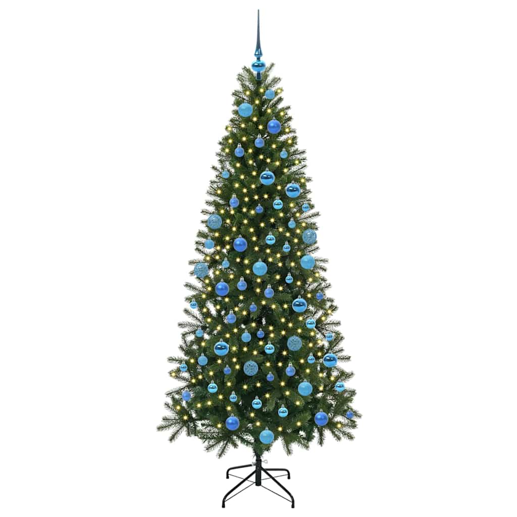 Sapin de Noël artificiel avec 300 LED Vert 180 cm PE et PVC - XIOS