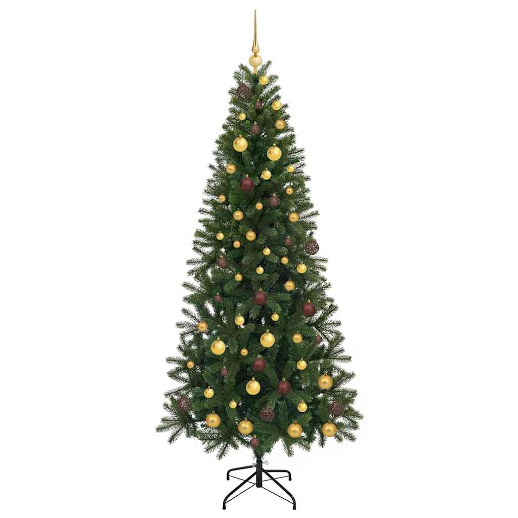 Sapin de Noël artificiel avec 300 LED Vert 210 cm PE et PVC