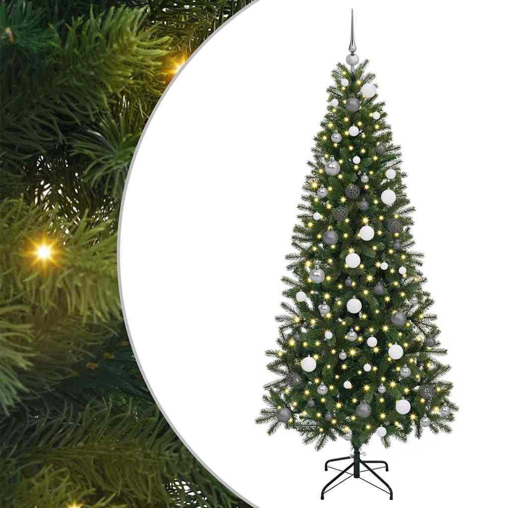 Sapin de Noël artificiel avec 300 LED Vert 210 cm PE et PVC - XIOS