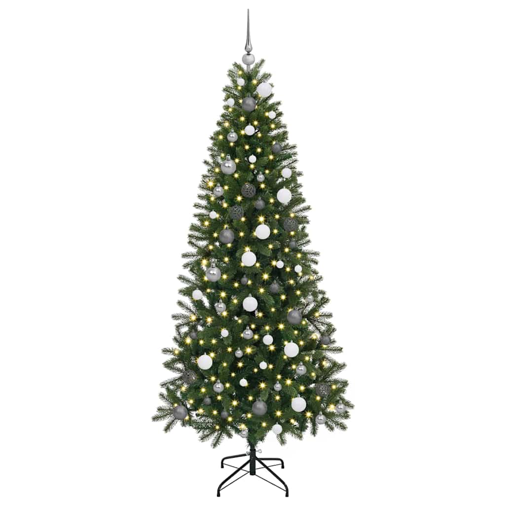 Sapin de Noël artificiel avec 300 LED Vert 210 cm PE et PVC - XIOS