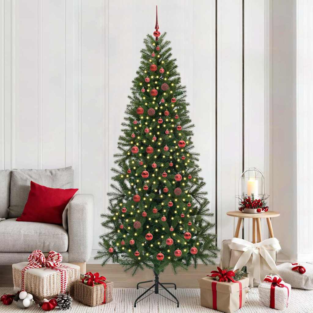 Sapin de Noël artificiel avec 300 LED Vert 210 cm PE et PVC - XIOS
