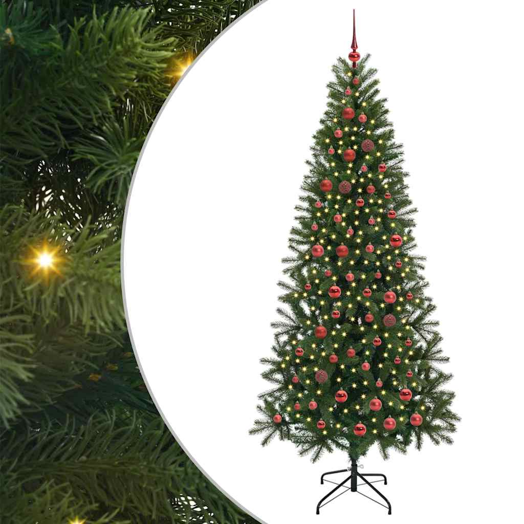 Sapin de Noël artificiel avec 300 LED Vert 210 cm PE et PVC - XIOS