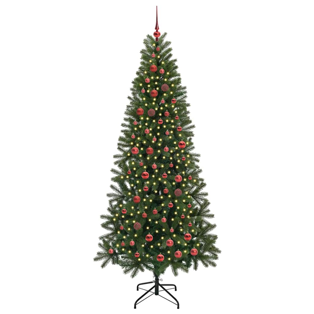 Sapin de Noël artificiel avec 300 LED Vert 210 cm PE et PVC - XIOS