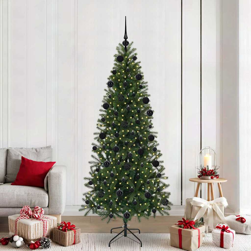 Sapin de Noël artificiel avec 300 LED Vert 210 cm PE et PVC - XIOS