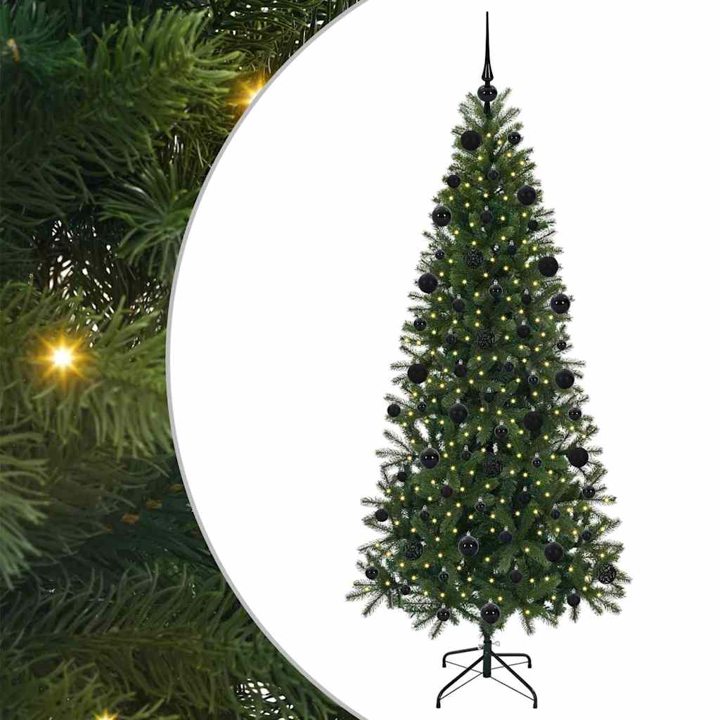 Sapin de Noël artificiel avec 300 LED Vert 210 cm PE et PVC - XIOS