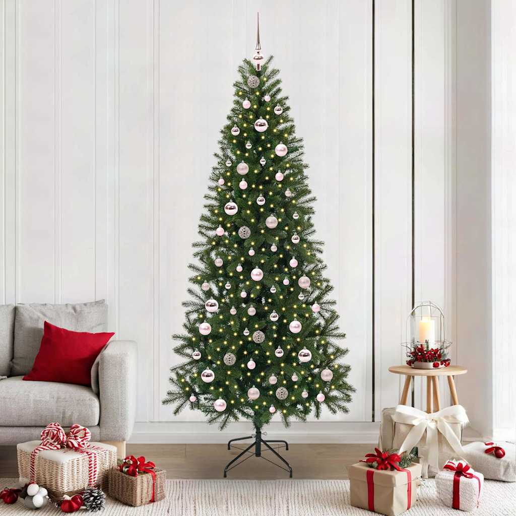 Sapin de Noël artificiel avec 300 LED Vert 210 cm PE et PVC - XIOS