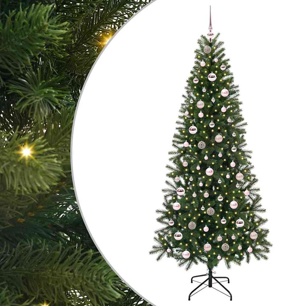 Sapin de Noël artificiel avec 300 LED Vert 210 cm PE et PVC - XIOS
