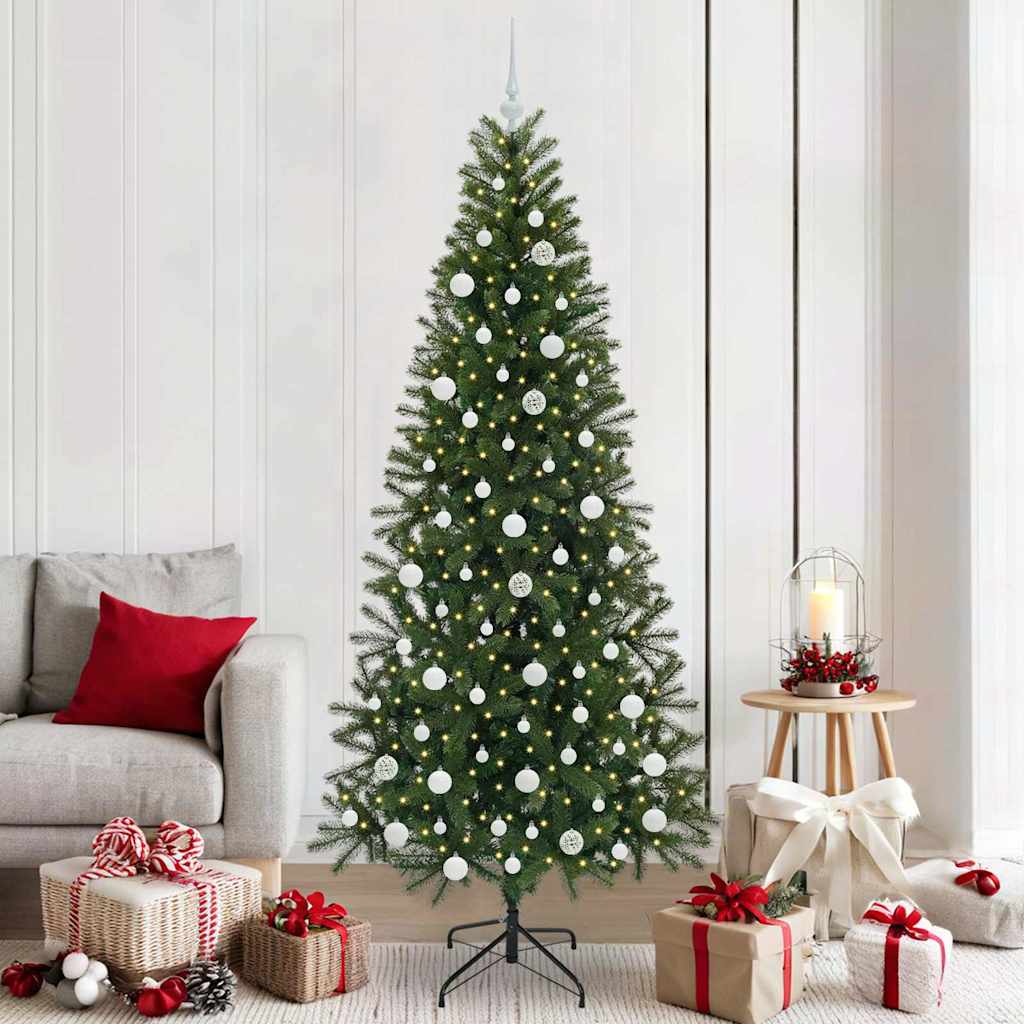 Sapin de Noël artificiel avec 300 LED Vert 210 cm PE et PVC - XIOS