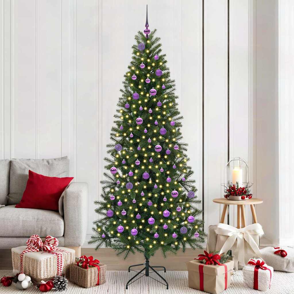 Sapin de Noël artificiel avec 300 LED Vert 210 cm PE et PVC - XIOS